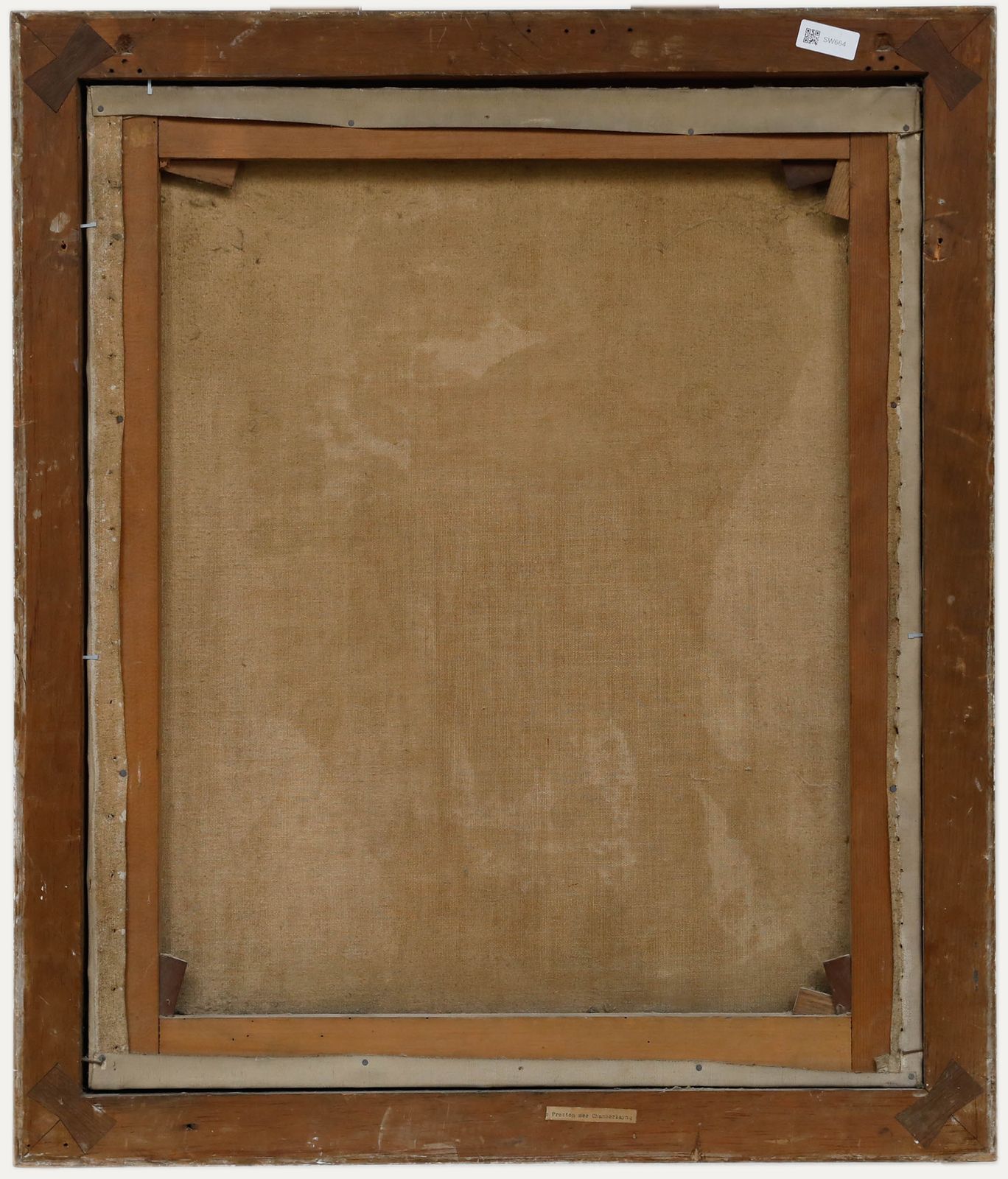 Framed Early 20th Century Oil Portrait Of Mrs Preston photo for sale