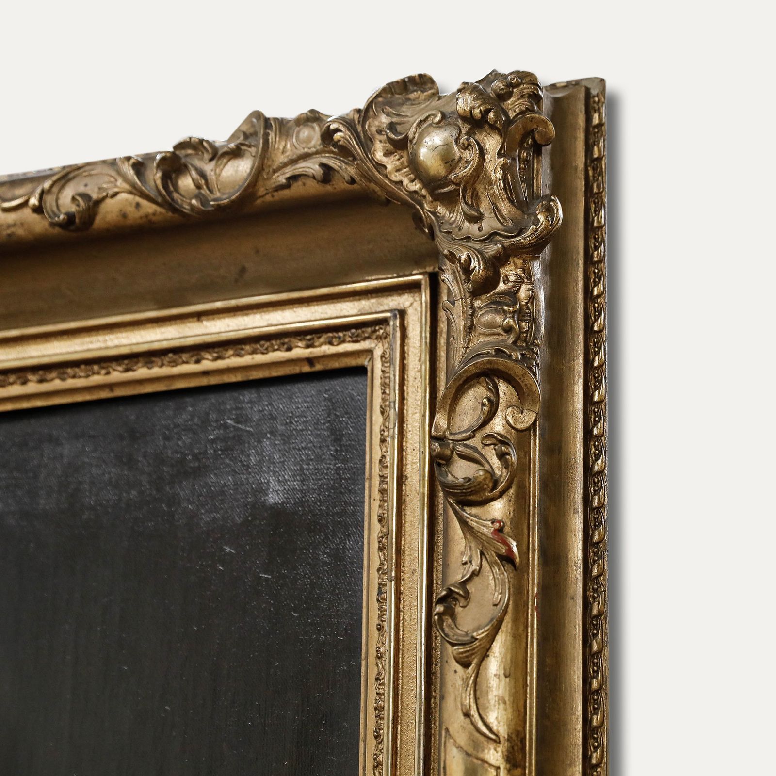 Large Framed Early 20th Century Oil Lady In The Red Headscarf photo vinterior