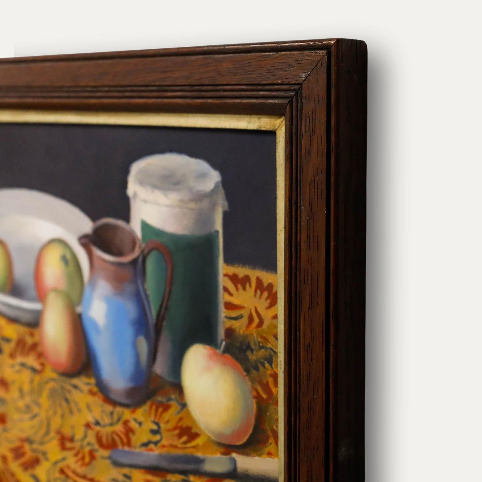 Benjamin Coria (1888 1942) Framed Mid 20th Century Oil, Still Life With Apples photo 395.0