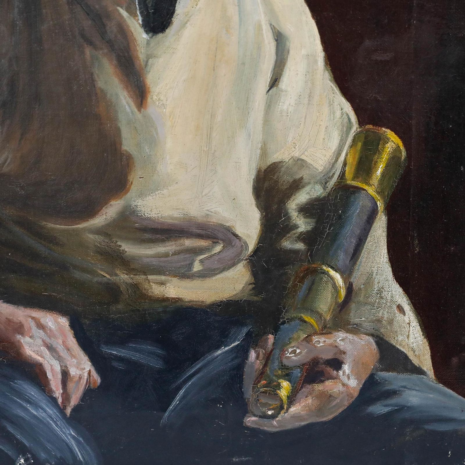 Mid 20th Century Oil Portrait Of A Fisherman photo 395.0