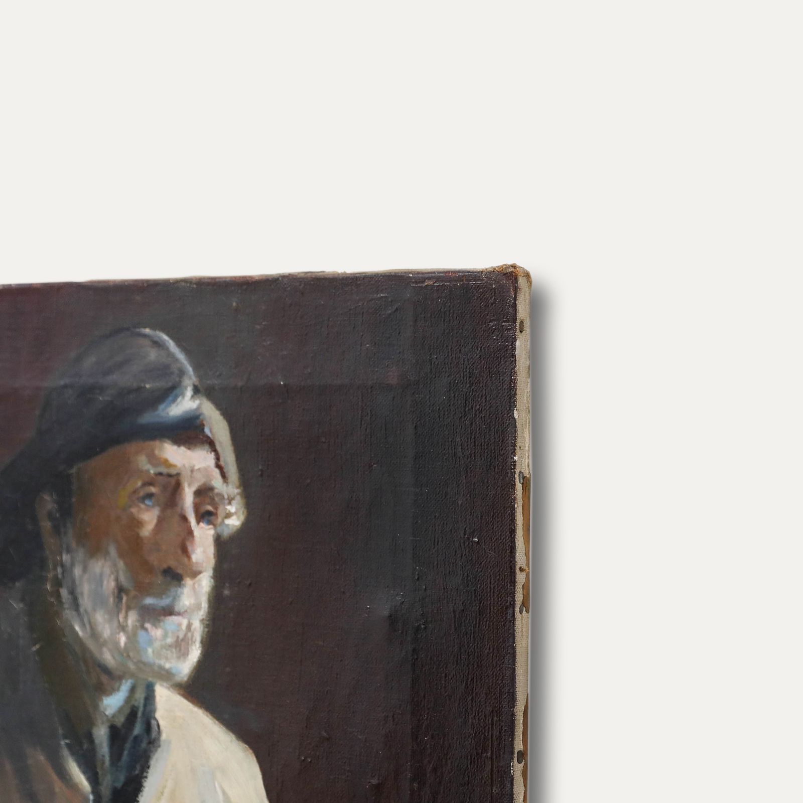 Mid 20th Century Oil Portrait Of A Fisherman photo vinterior