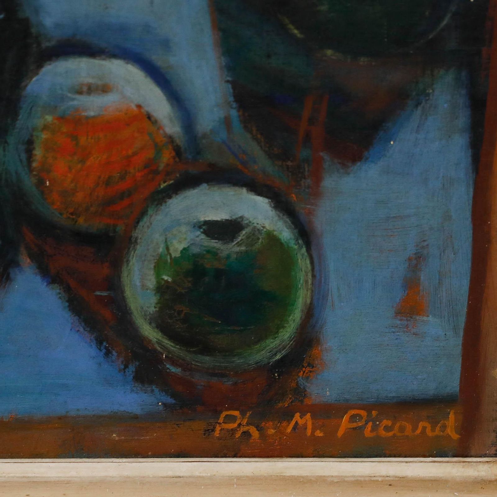 Philippe Marie Picard (1915 1997) French School Oil, Fleurs Et Fruits photo vinterior