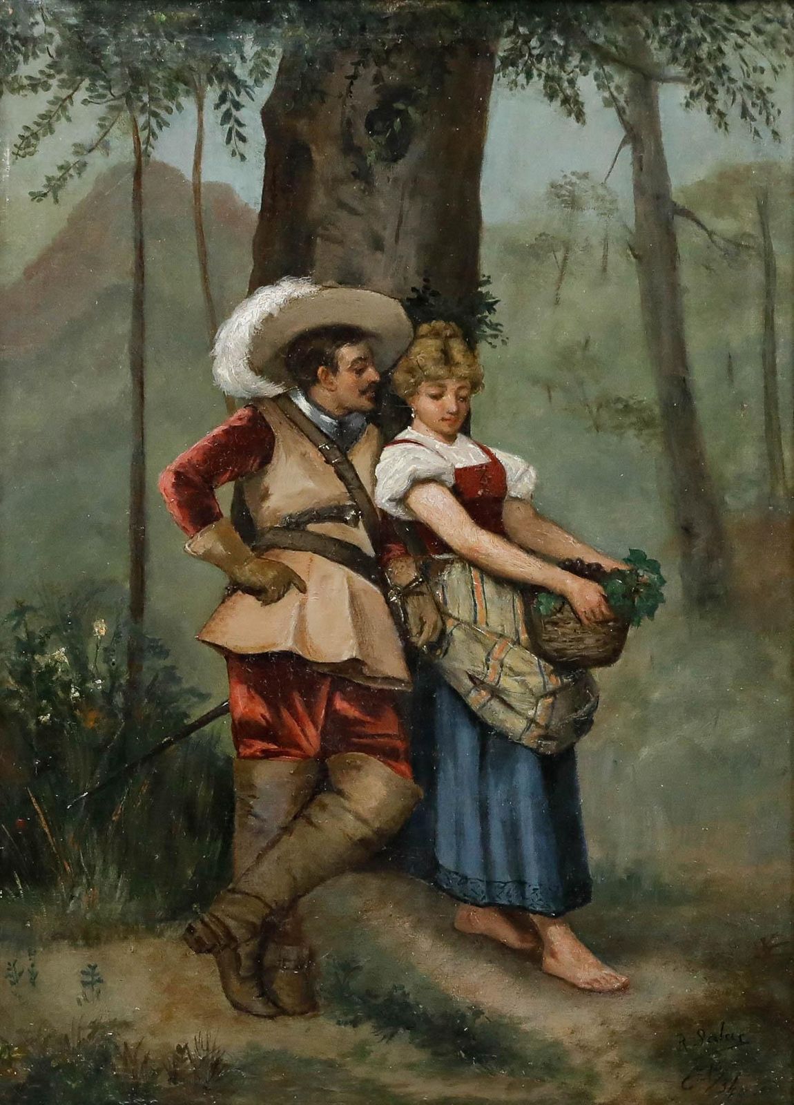 R. Salas After Serafin Martinez Del Rincon Y Trives 1888 Oil, One More Victory photo furniture