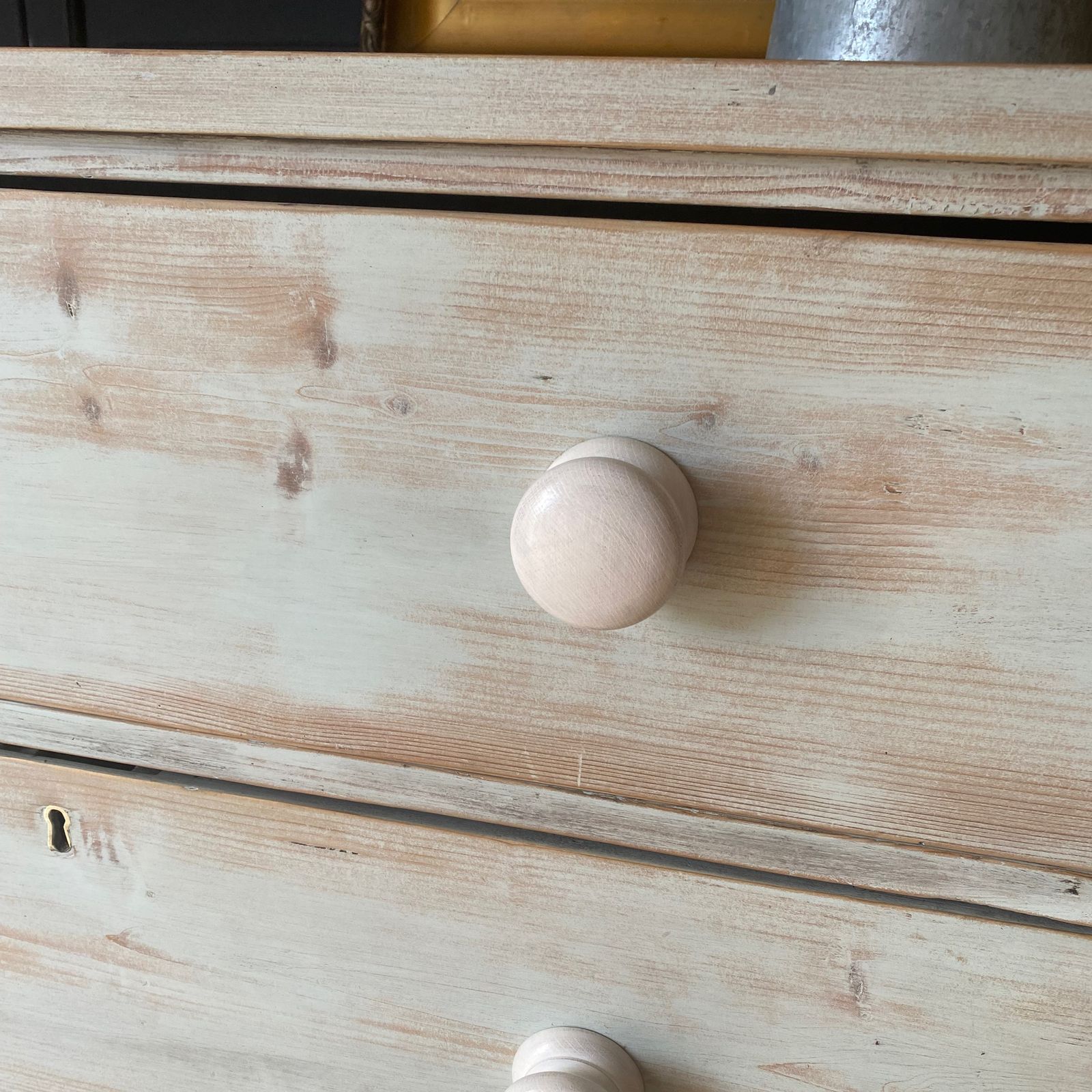 Furniture Rustic 19th C Pine Chest Of Drawers photo