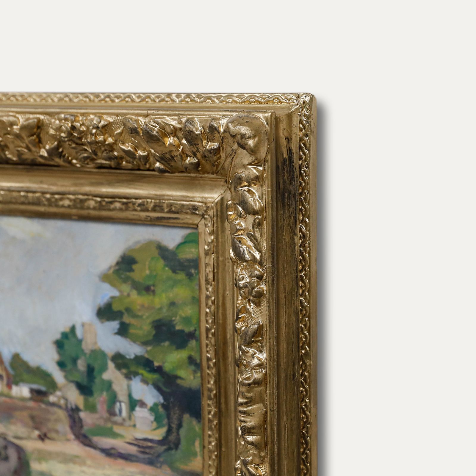 Cecile Hertz Eyrolles (1875 1974) Mid 20th Century Oil, Farmyard In Summer photo 495.0