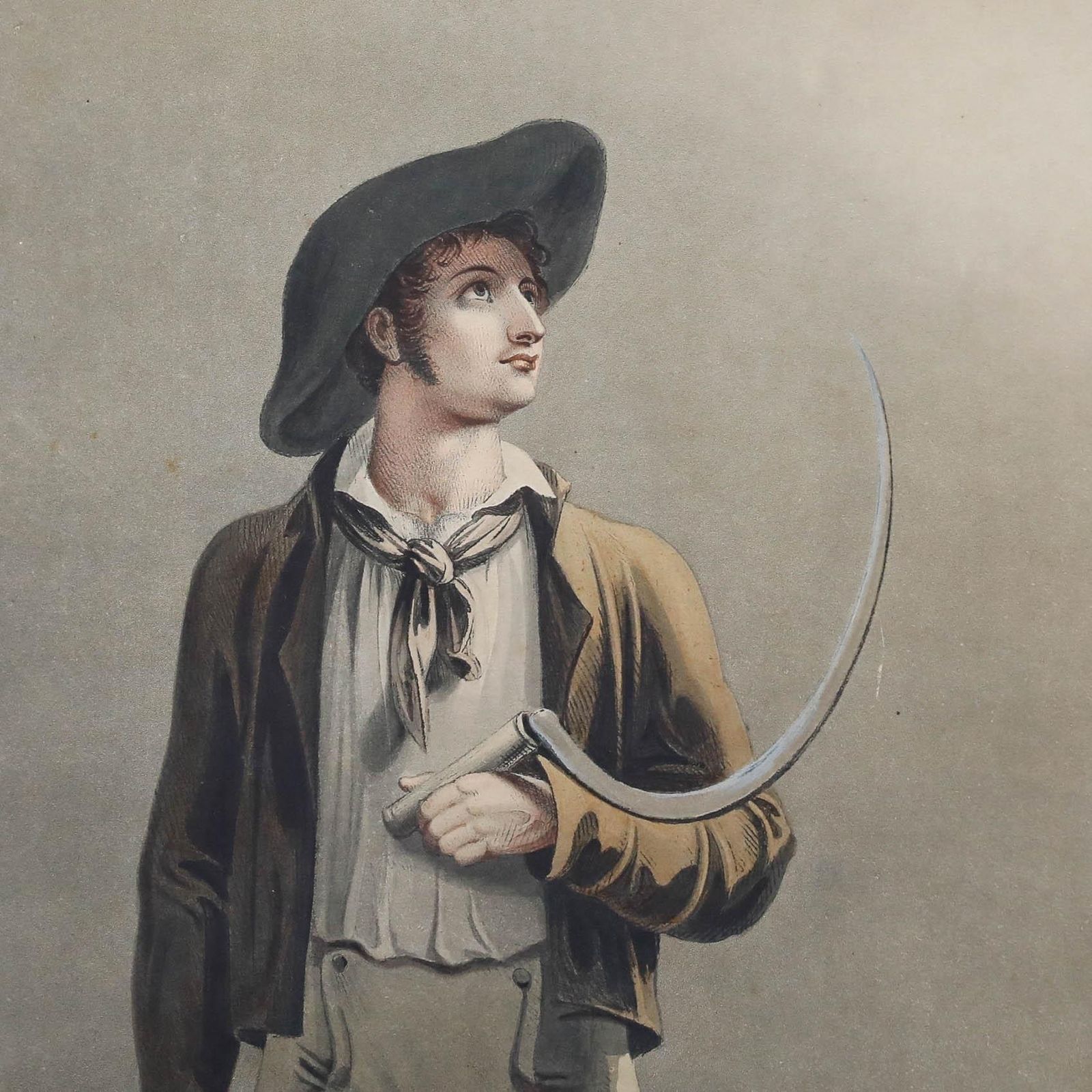 After Richard Westall 19th Century Aquatint, The Reaper (The Harvest Moon) photo 325.0