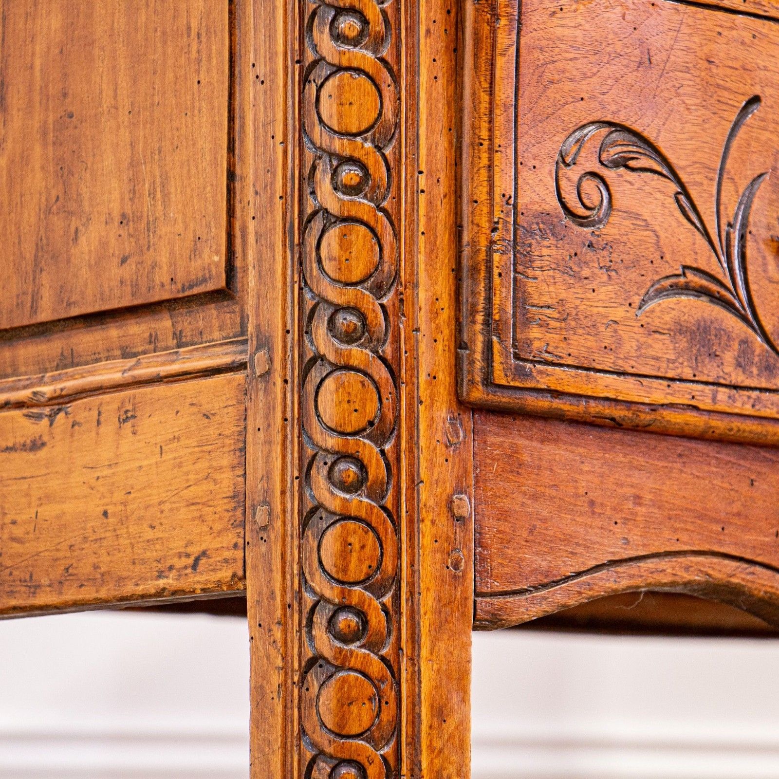 photo for sale French 18th Century Walnut Louis XV Marble Top Commode