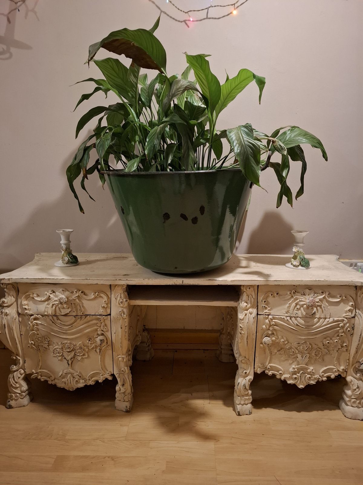 Pair Of Large Hungarian Enamel Tubs photo for sale