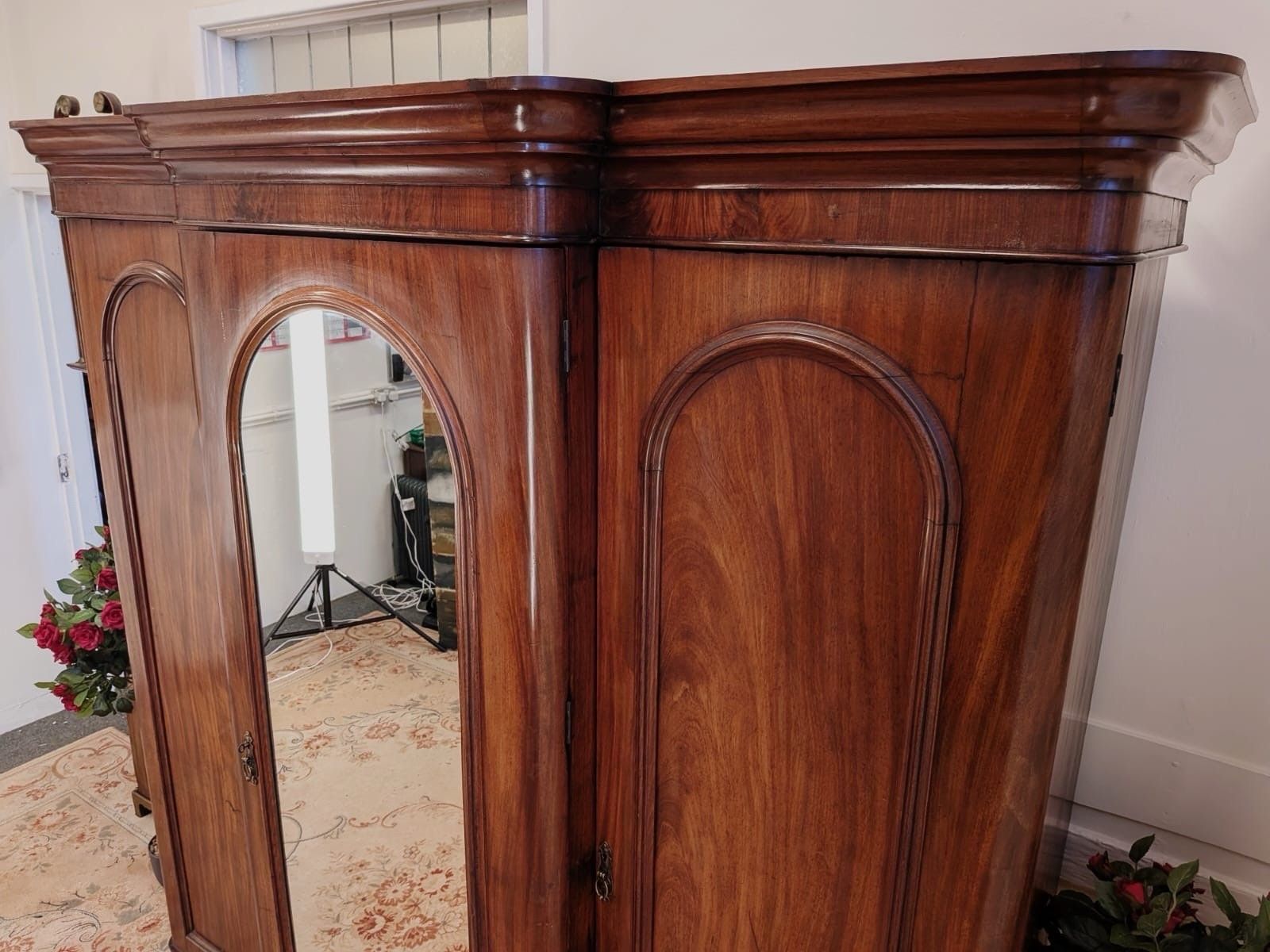 Mid Victorian Rustic Triple Breakfront Fitted Wardrobe photo buy