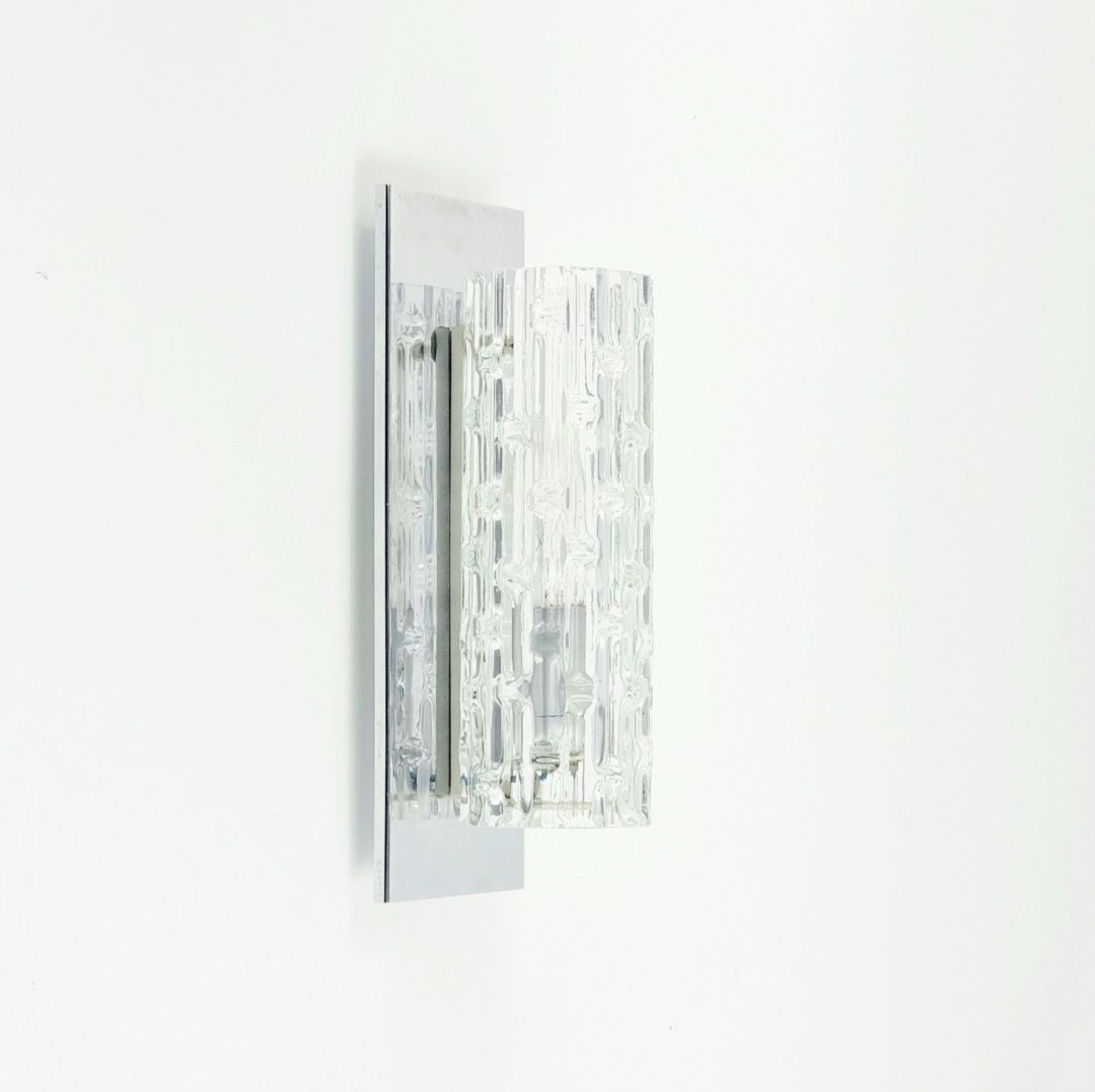 Set Van 3 Mid Century Modern Wandlampen Van Murano Glas Van Doria Leuchten, Duitsland, Jaren 1960 photo furniture