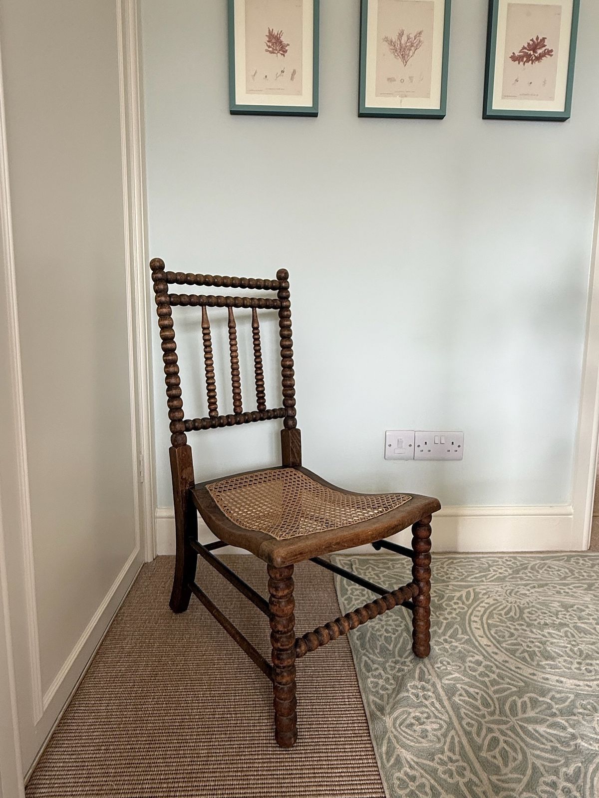 Bobbin Nursing Chair With Cane Seat photo for sale