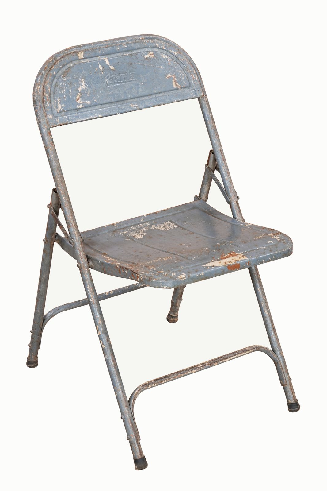 Grey Iron Folding Garden Chair