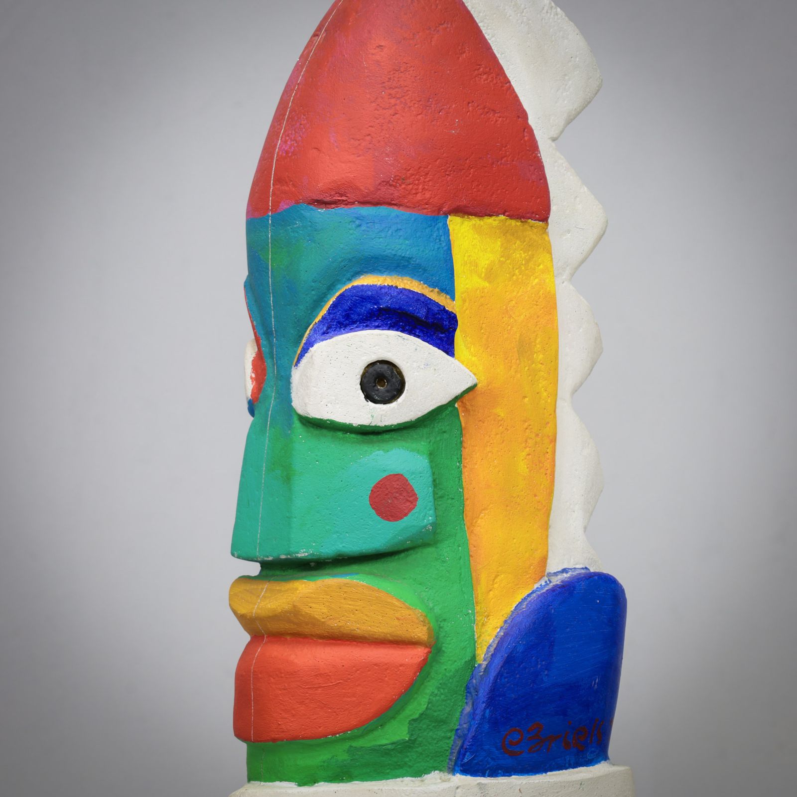 Group Of Unique Vibrant Sculptures By Clemens Briels, Netherlands 1990s photo buy