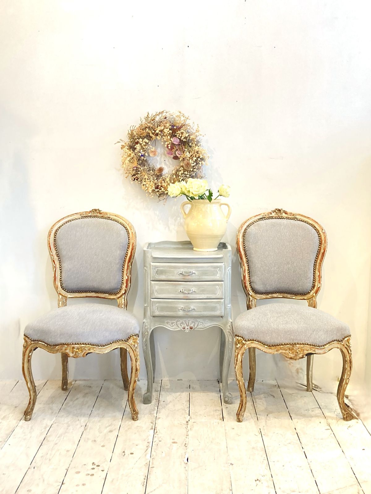 Pair Of Antique Louis XV Style Chairs