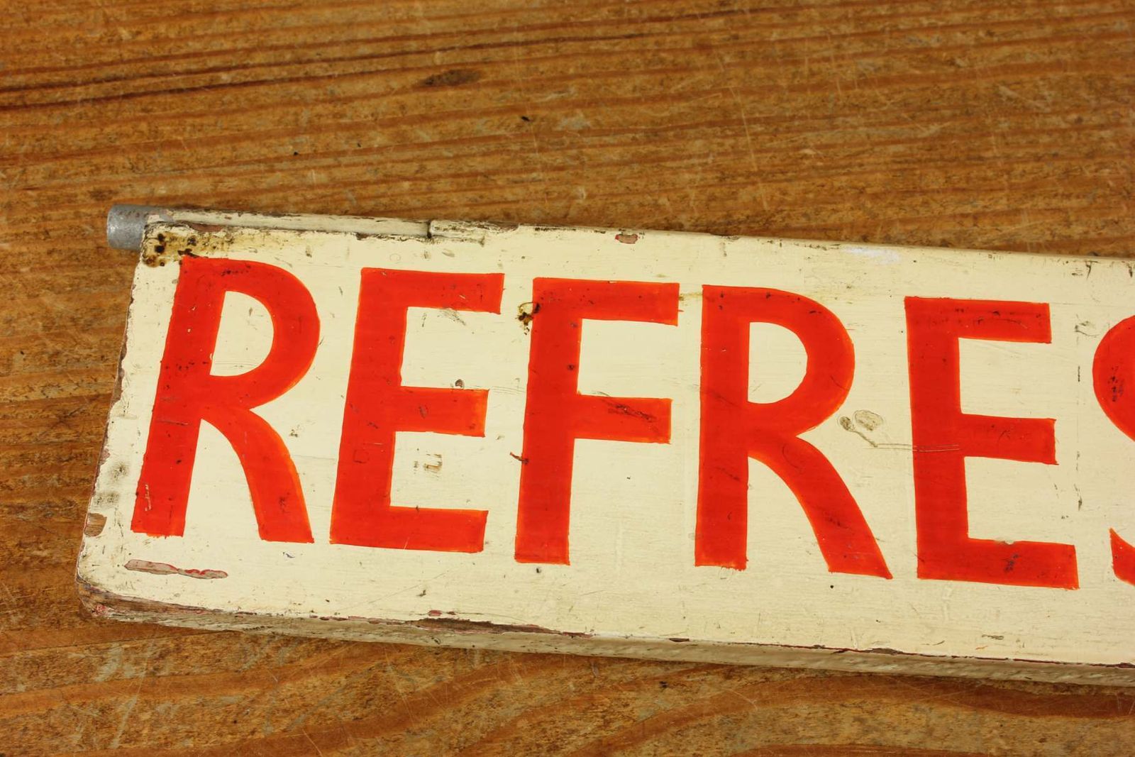 Antique Refreshment Car Railway Station Sign. Train Buffet Sign C1930. photo Home Decor