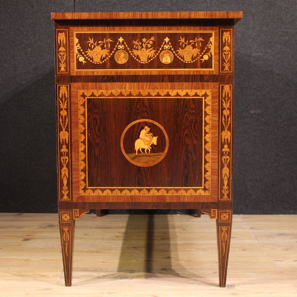 20th Century Italian Louis XVI Style Inlaid Dresser photo buy
