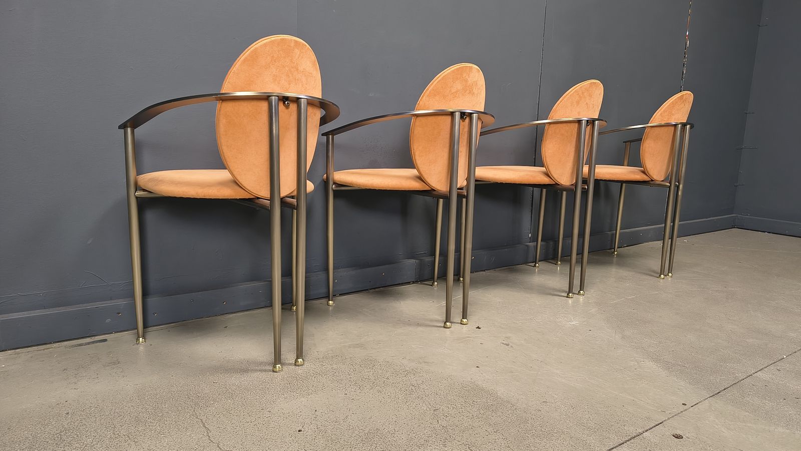 Vintage Dining Chairs By Belgo Chrom, Set Of 4   1980s photo furniture