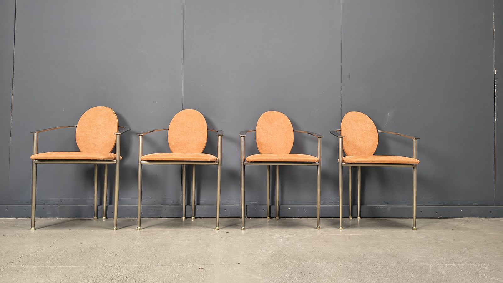950.0 Vintage Dining Chairs By Belgo Chrom, Set Of 4   1980s photo