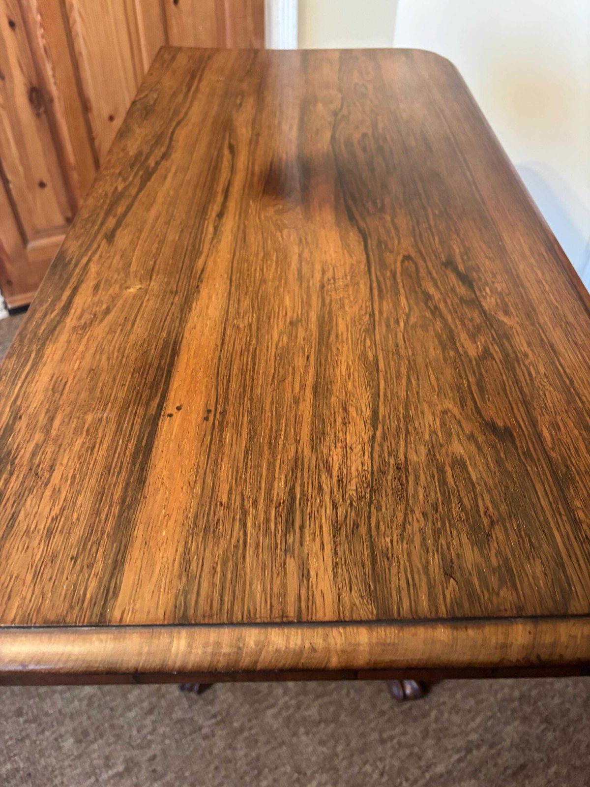 Antique Regency Georgian Rosewood Fold Over Card Games Table Hall Sofa Side 1830 photo 950.0