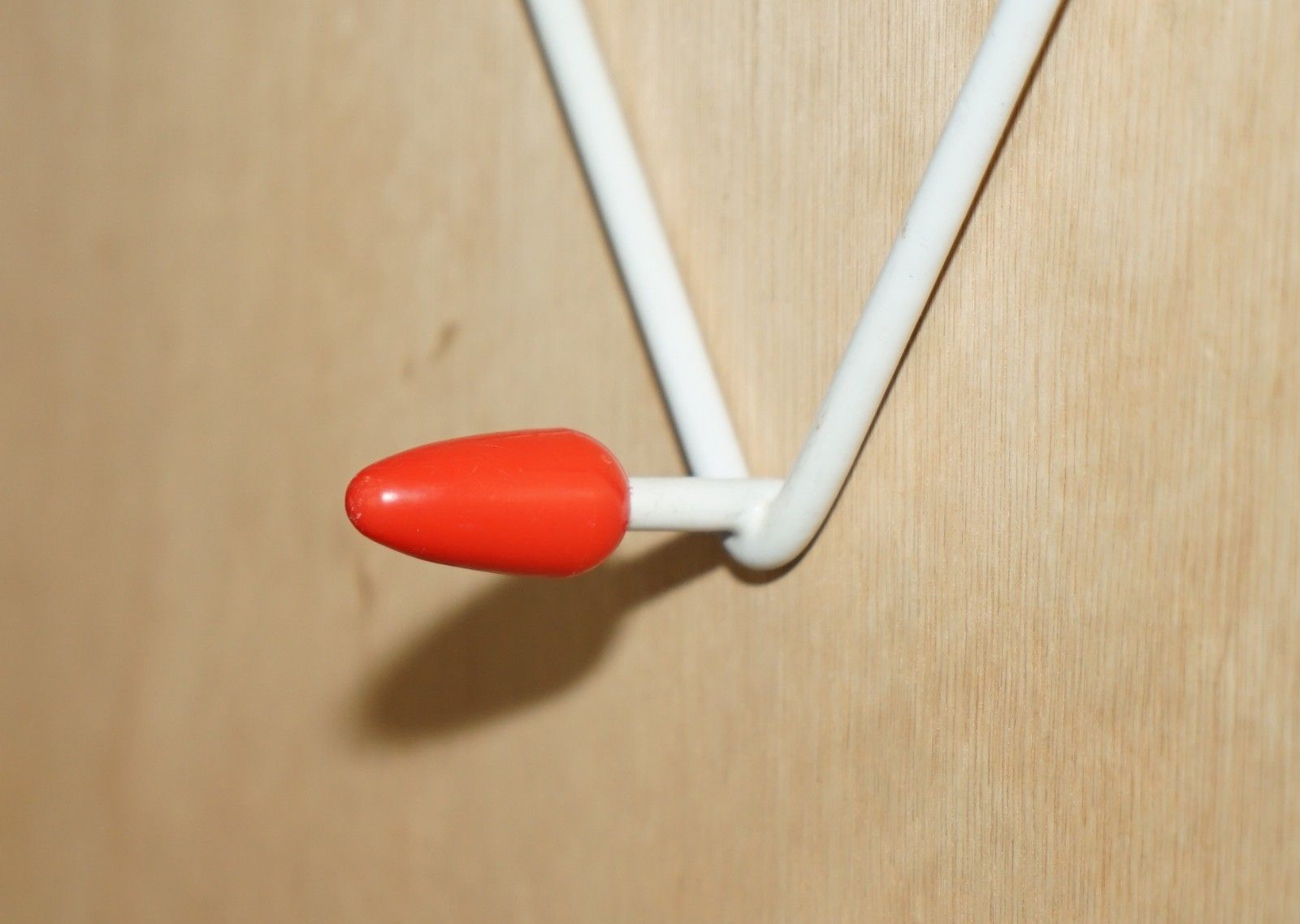 1960's Mid Century Modern Atomic Space Age Wall Mounted Coat Rack Super Retro photo vintage
