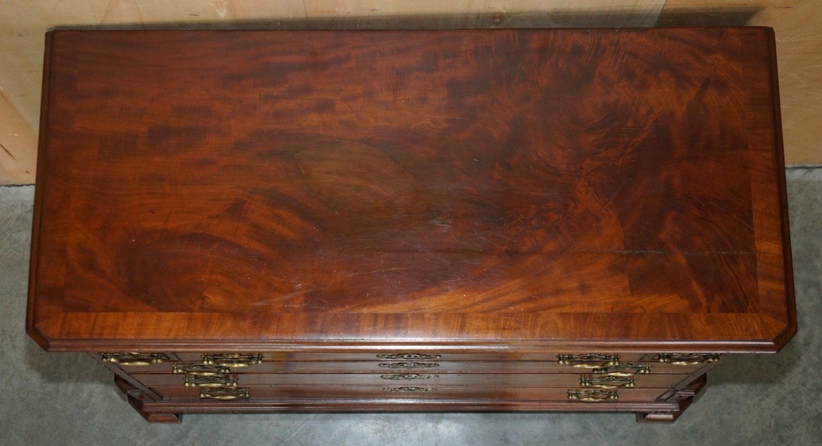 Fine Antique George III Circa 1770 Thomas Chippendale Walnut Chest Of Drawers photo buy