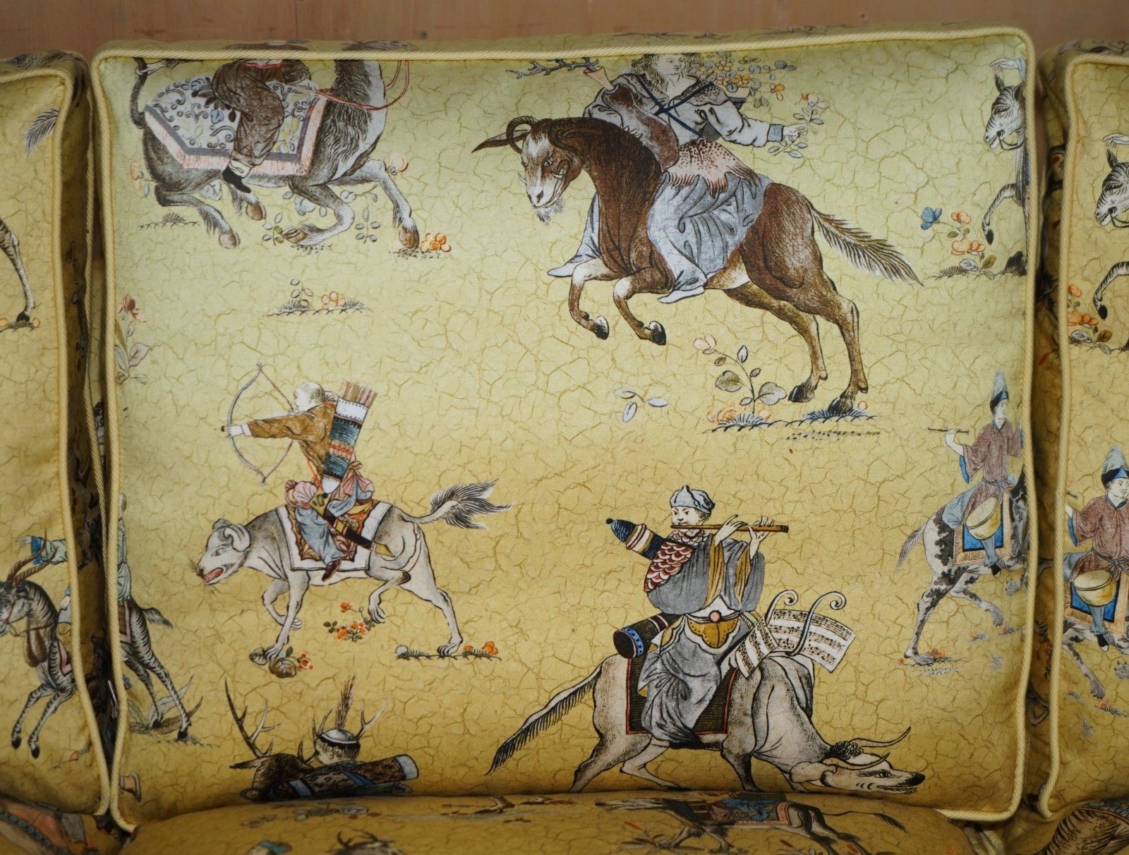 photo furniture Rrp £12,950 Peter Dudgeon Fitzwilliam Sofa In Chinoiserie Style Upholstery