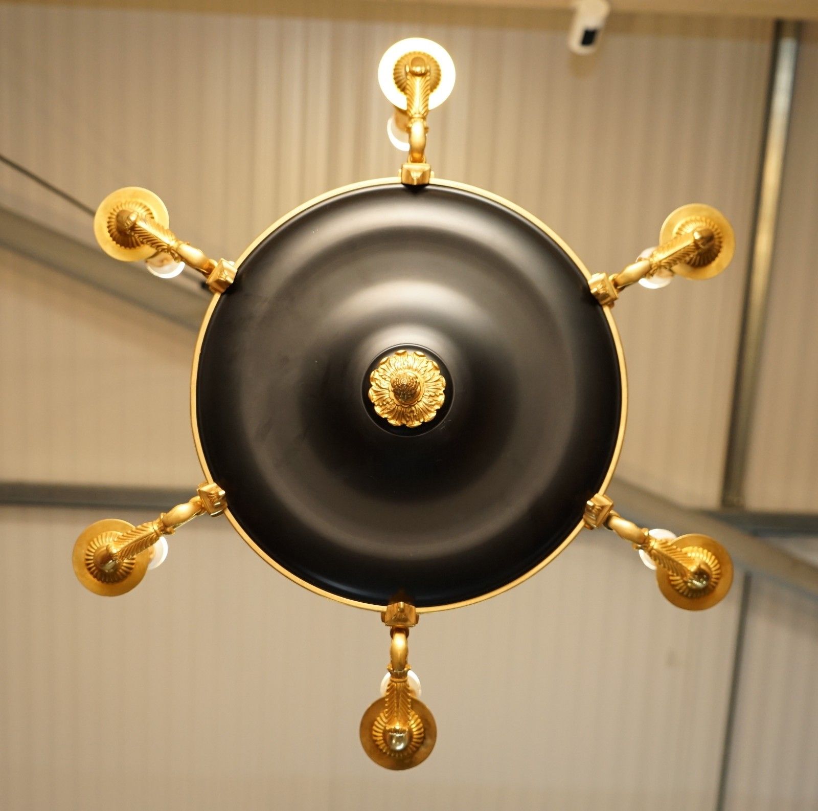 photo furniture 1 Of 4 Rrp £3,995 L'originale Italy 24ct Gold Plated Candle Bronze Chandeliers