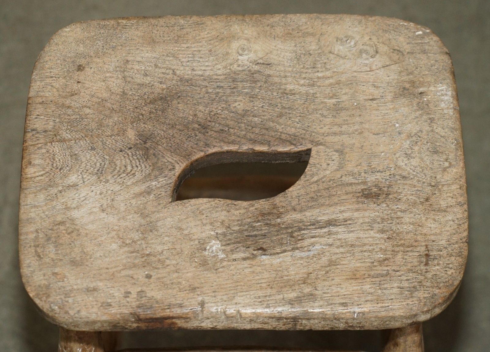 19th Century English Painters Draftsman Artists Stool Handle Cut Out In The Top photo 595.0