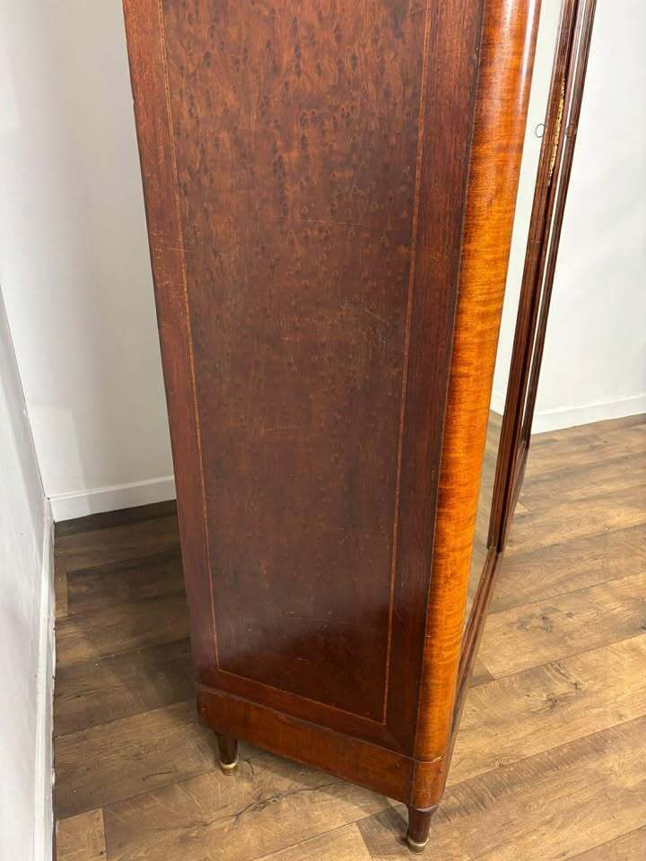 photo furniture Antique French Louis XV Style Mirrored Armoire