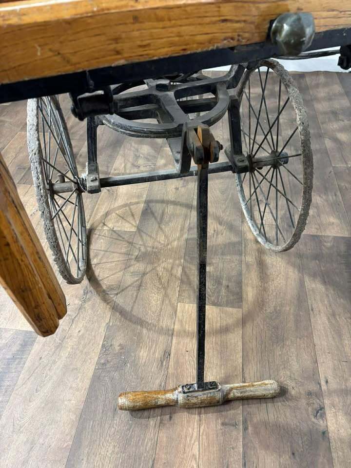 photo for sale Victorian Wooden & Cast Iron Coffin Cart