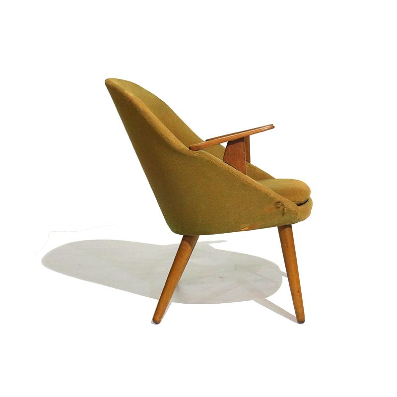Danish Armchair In Beech And Teak photo for sale