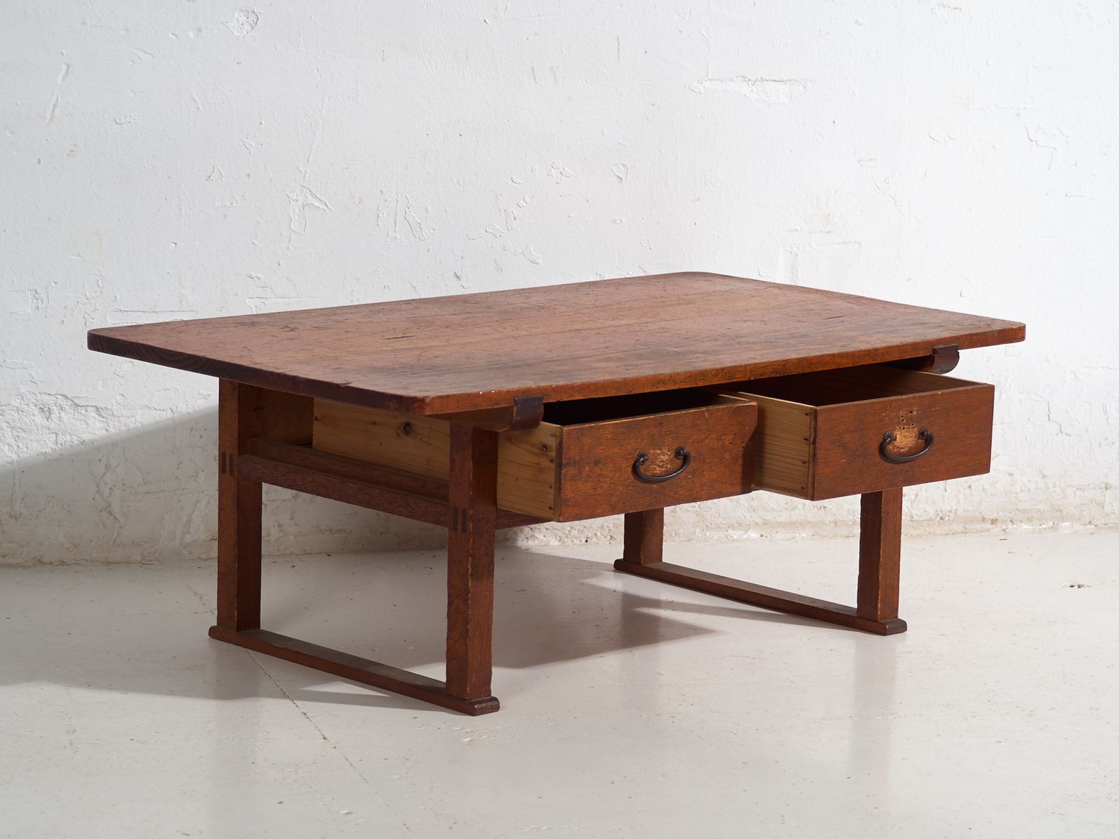 Antique Japanese Low Table With Drawers – Showa Period (C.1926 1970) #65 photo 502.0