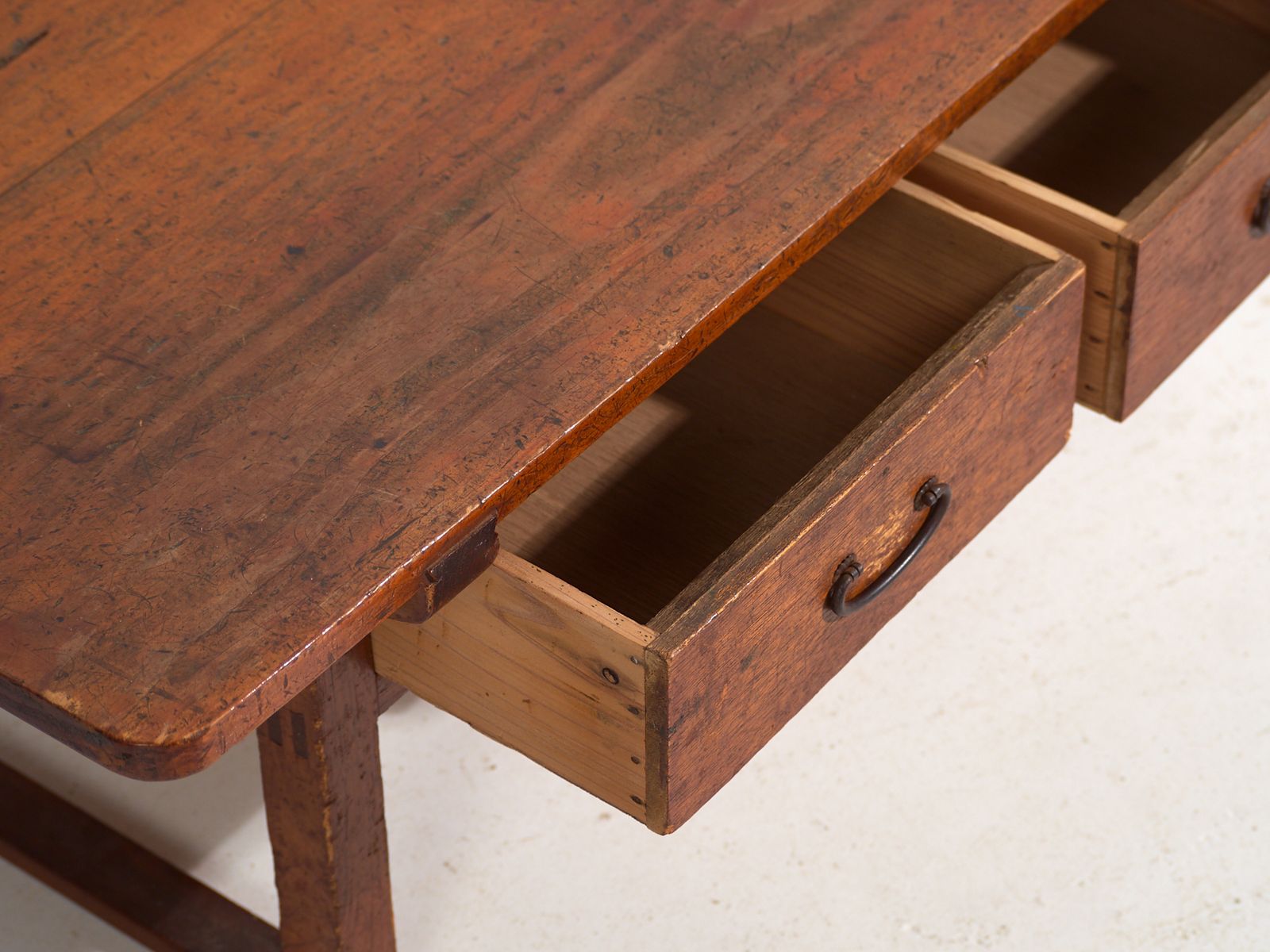 Antique Japanese Low Table With Drawers – Showa Period (C.1926 1970) #65 photo vinterior