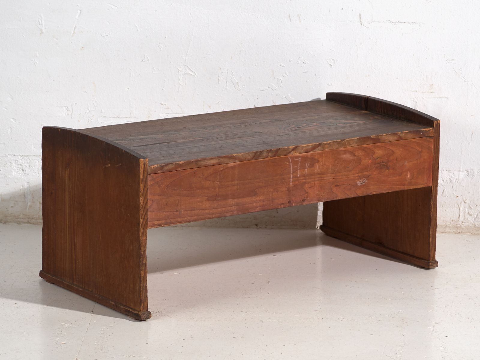 photo for sale Japanese Low Desk Table With Drawers In Cedar – Showa Period (C.1926–1970)