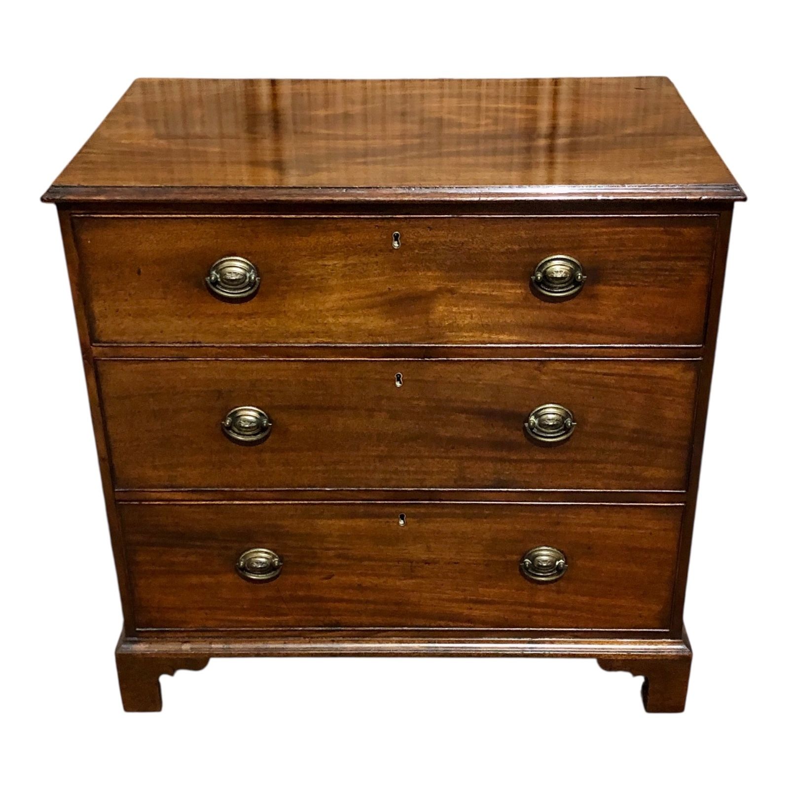 Handsome Small Georgian Mahogany Chest Of Drawers photo furniture