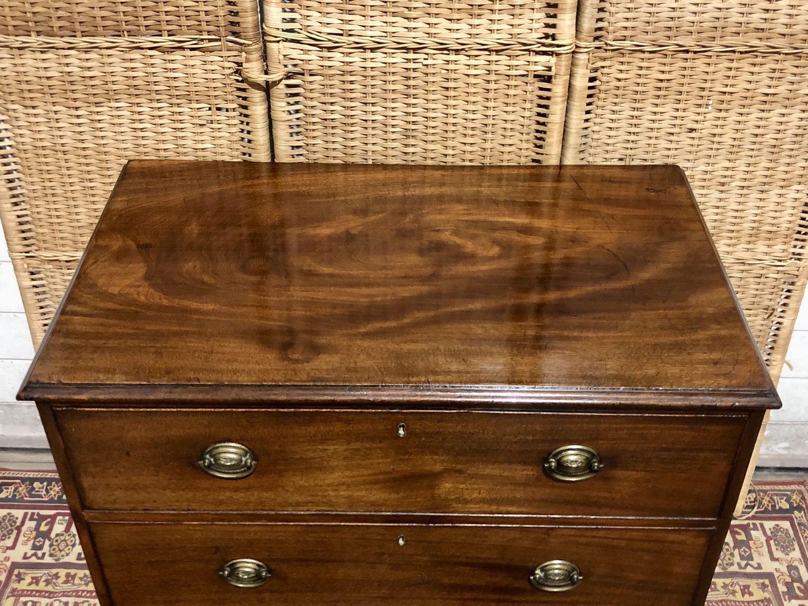 photo for sale Handsome Small Georgian Mahogany Chest Of Drawers