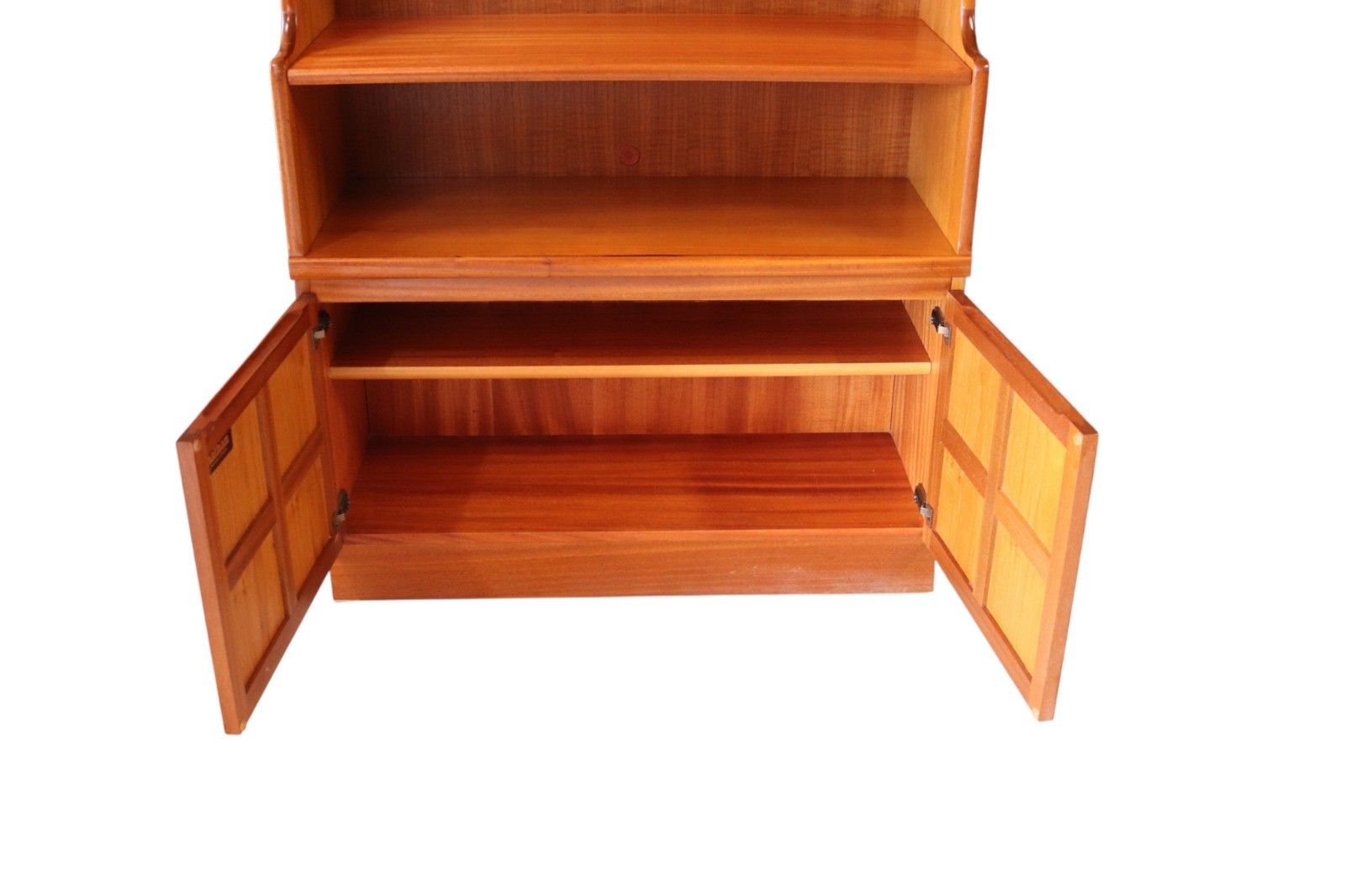 Mid Century Nathan Squares Teak Bookcase Retro Wall Unit photo vintage