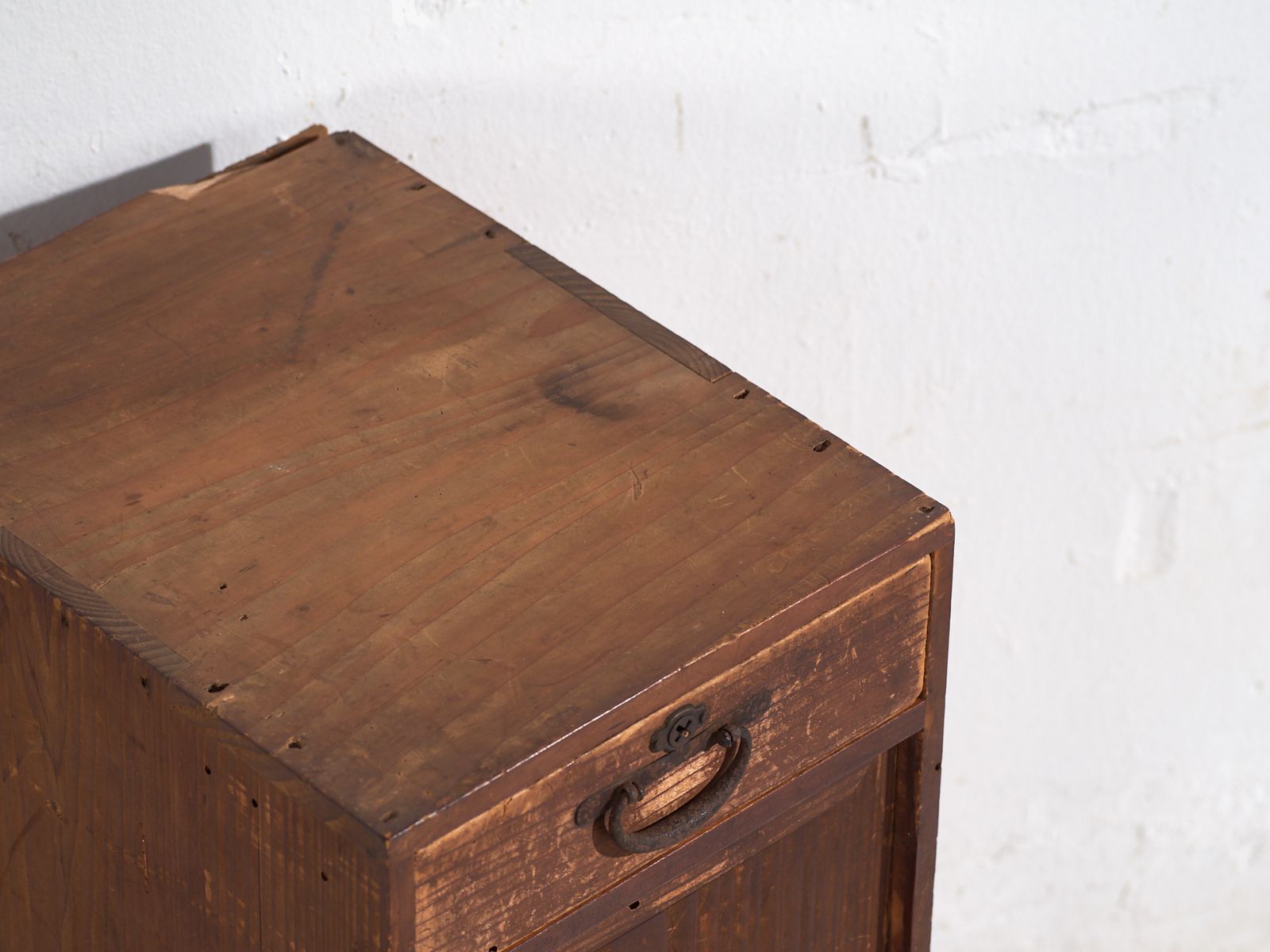 Antique Japanese Cedar Cabinet With Door And Drawers – Taishō / Early Showa Period (C.1912 1945) photo furniture