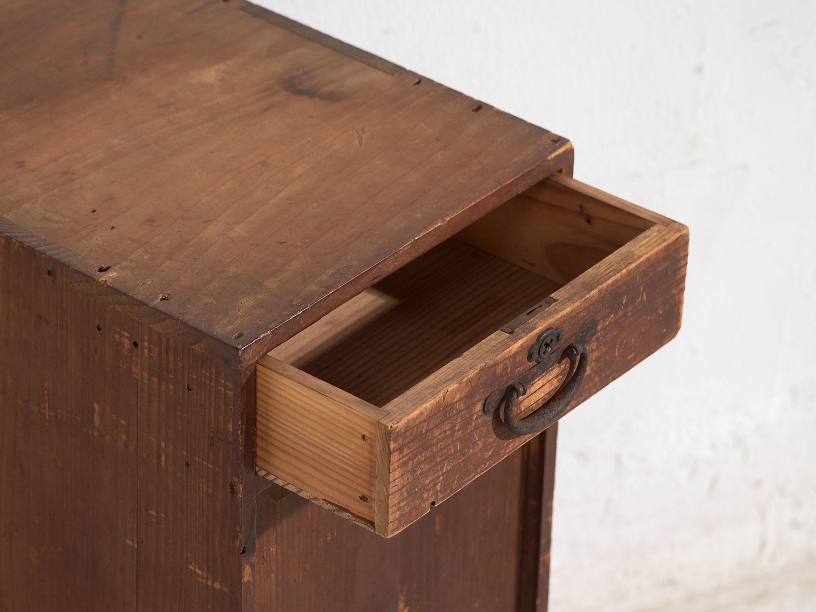 Antique Japanese Cedar Cabinet With Door And Drawers – Taishō / Early Showa Period (C.1912 1945) photo Furniture