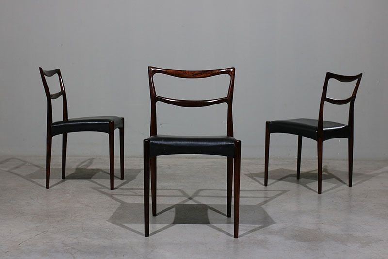 Set Of 6 Hw Klein Chairs In Rosewood. photo furniture