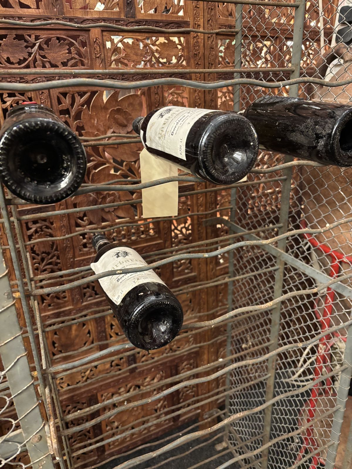 19th Century, Wire Wine Rack From The Dunford Manor Estate, Near Midhurst. (Brpp) photo furniture
