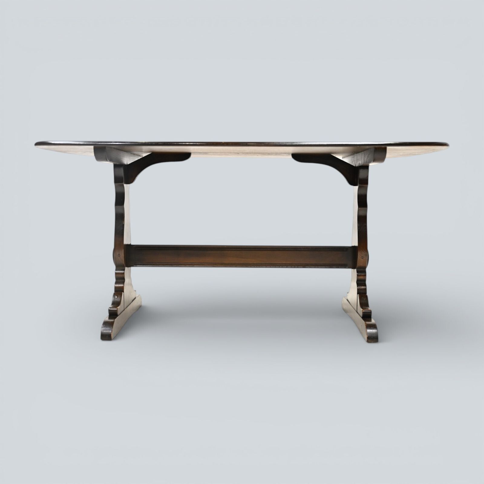 photo furniture Ercol Refectory Plank Top Dining Table Traditional Finish #756 Free Uk Delivery
