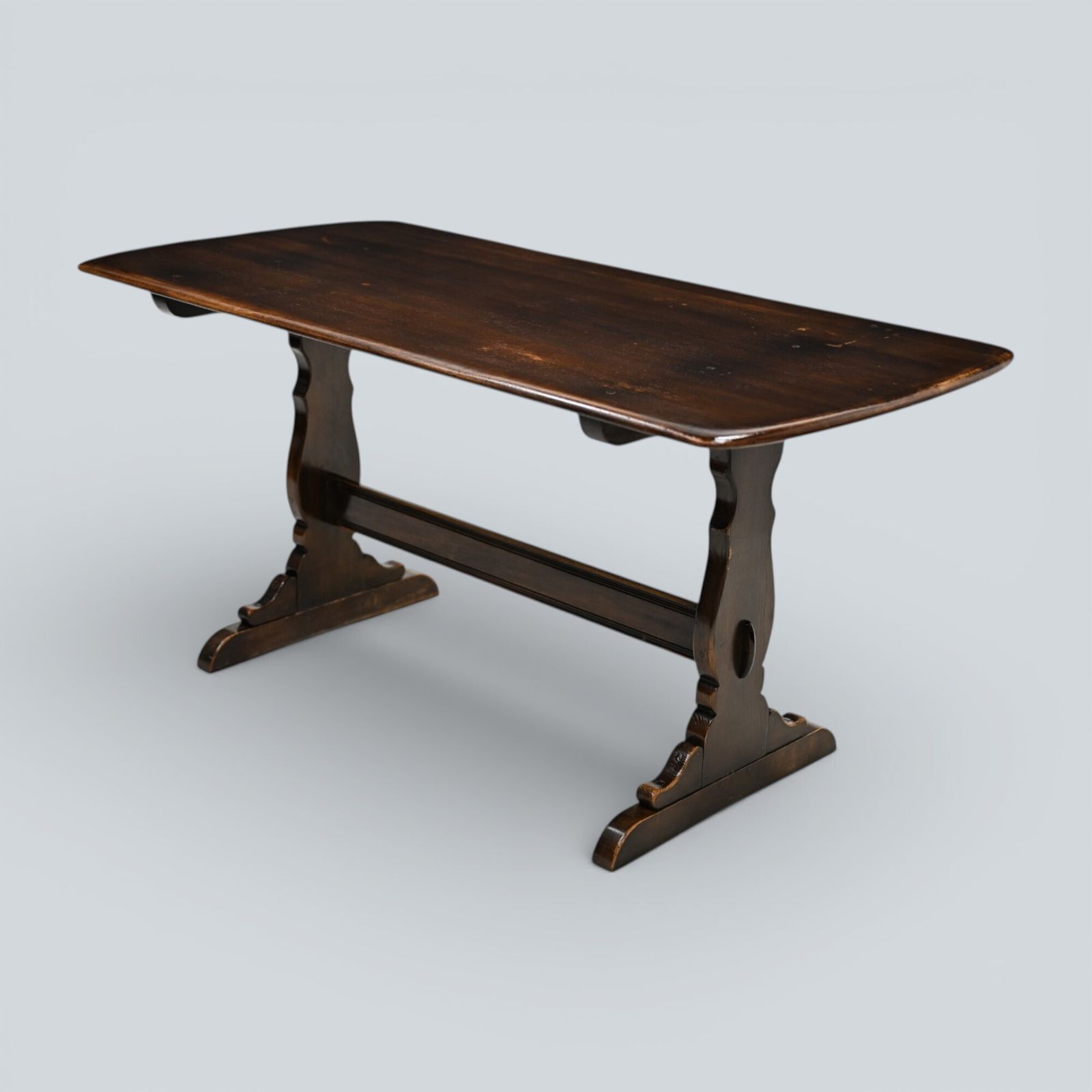 Ercol Refectory Plank Top Dining Table Traditional Finish #155 Free Uk Delivery photo for sale