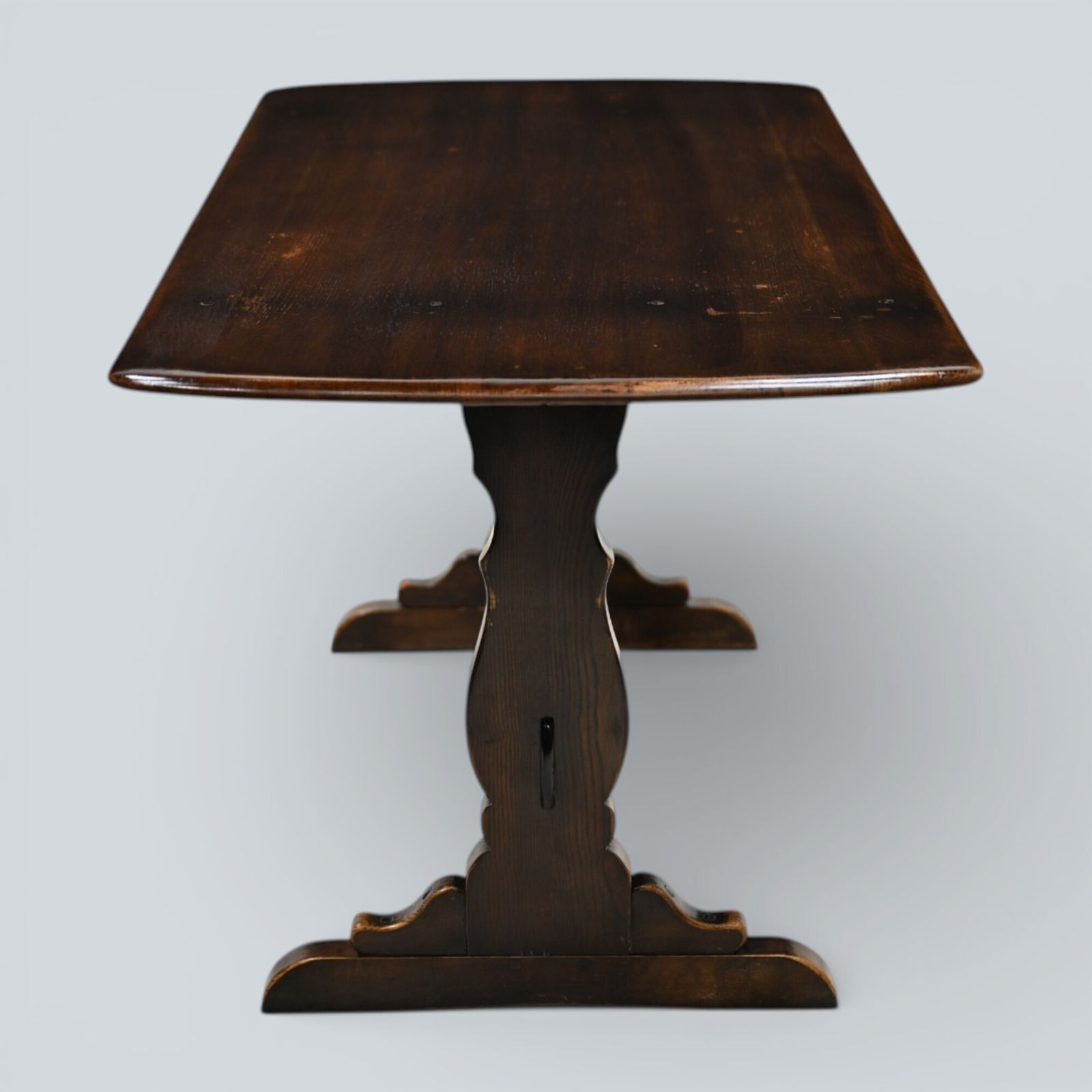 Ercol Refectory Plank Top Dining Table Traditional Finish #155 Free Uk Delivery photo Furniture