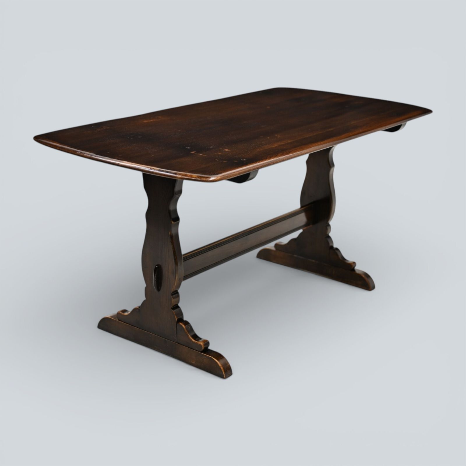 Ercol Refectory Plank Top Dining Table Traditional Finish #155 Free Uk Delivery photo 347.0