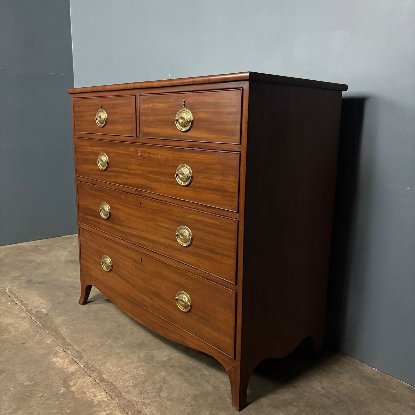 Antique Regency Mahogany Chest Of Drawers
