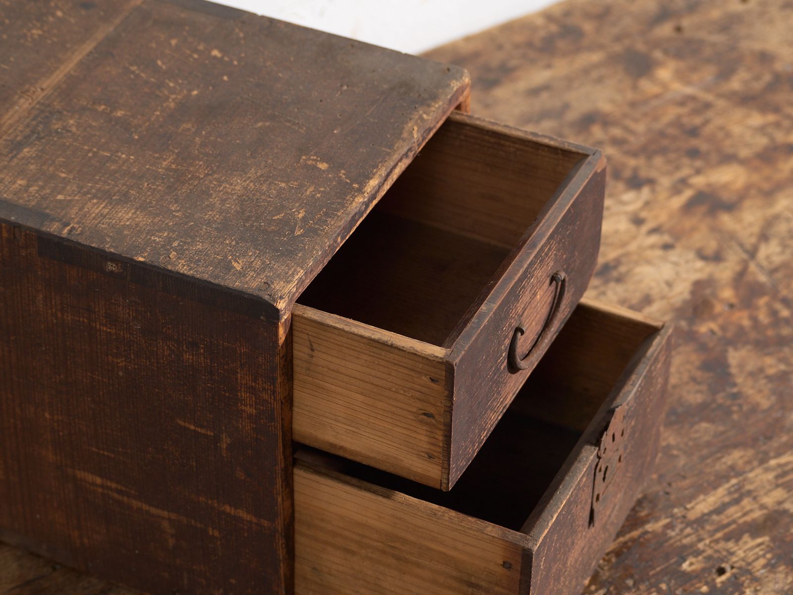 Small Antique Japanese Tansu Document Box – Late Meiji Early Taisho Period (C.1880 1920) photo Home Decor