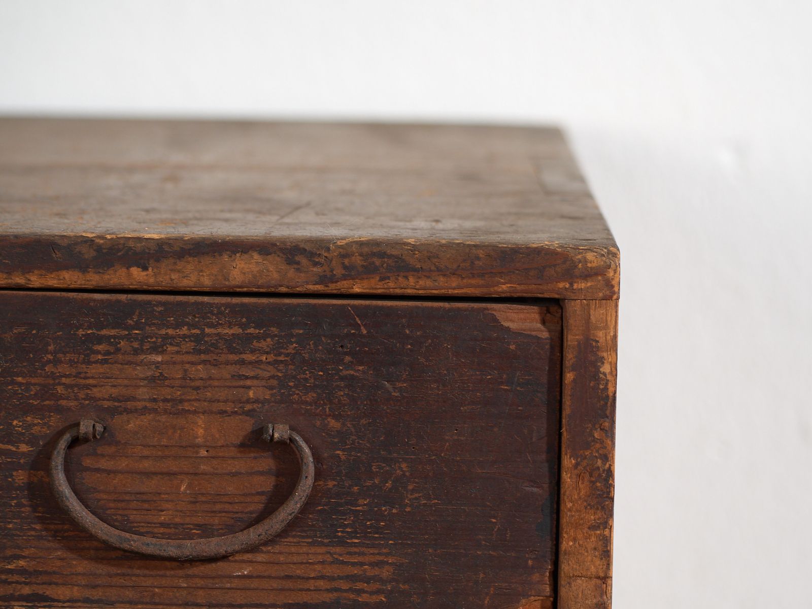 Small Antique Japanese Tansu Document Box – Late Meiji Early Taisho Period (C.1880 1920) photo vinterior