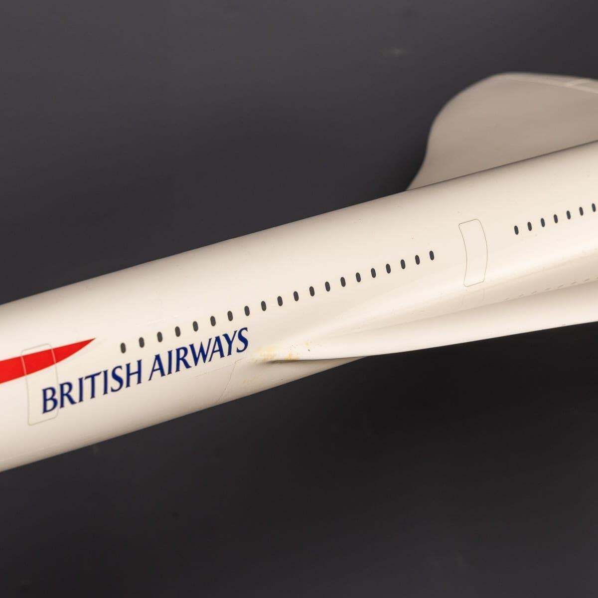 Home Decor 20thc Large British Airways Concorde Model By Space Models, England C.1999 photo