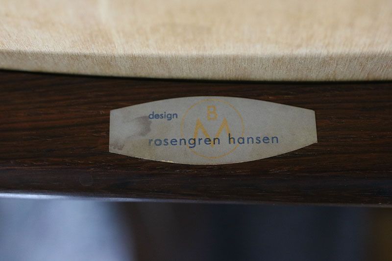 Set Of 6 Henry Rosengren Hansen Chairs In Rosewood. photo 3887.0